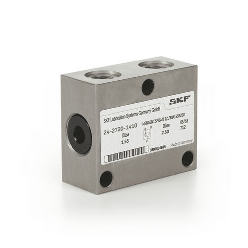 Piston flow divider - SMT 1 - SKF Lubrication Systems Germany GmbH - 2-channel / hydraulic / oil