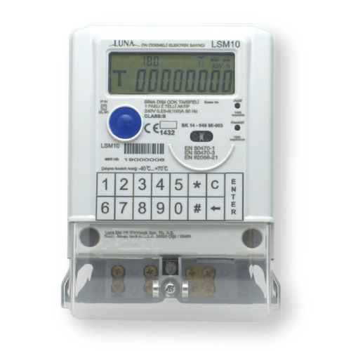 Single-phase electric energy meter - LSM10 - Luna Elektrik - wall-mounted / digital / programmable