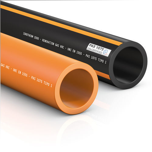 Gasoline pipe - RENOVATION VRC E ORANGE - Idrotherm 2000 - polyethylene (PE) / DIN / corrosion-resistant
