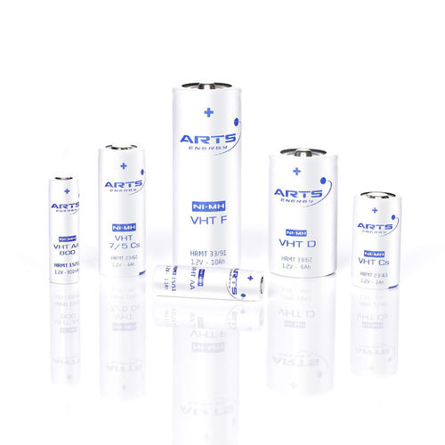 Ni-MH rechargeable battery - VHT series - ARTS Energy - D type / CS type / AA type