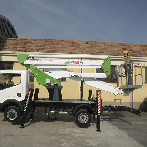 Truck-mounted articulated boom lift - 21 | 2 | 9 HQ - H+H  - CO.ME.T. Officine - electric / hydraulic / for construction