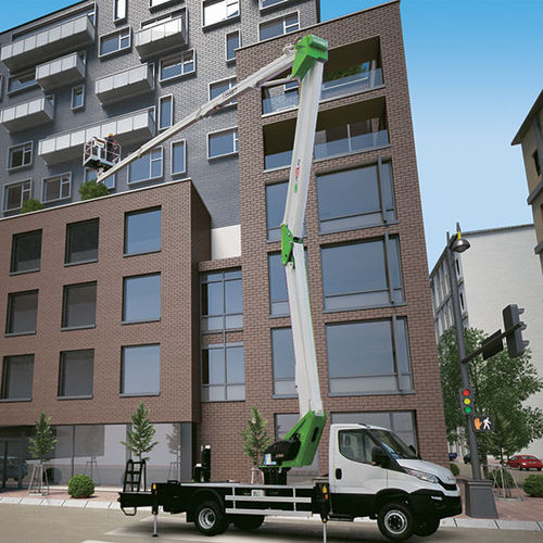 Truck-mounted articulated boom lift - 28 | 2 | 14 HQ - CO.ME.T. Officine - electric / hydraulic / for construction