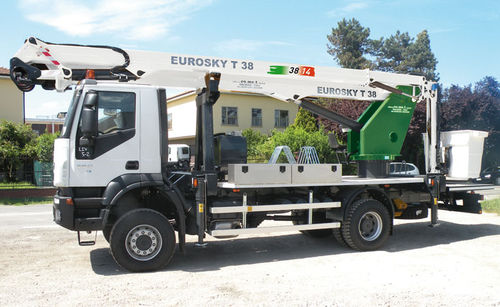 Truck-mounted telescopic boom lift - 38 | 2 | 14 T - CO.ME.T. Officine - hydraulic / for construction / outdoor