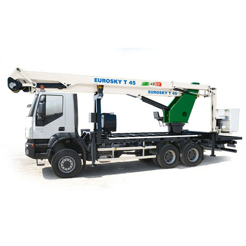 Truck-mounted telescopic boom lift - 45 | 2 | 20 T - CO.ME.T. Officine - hydraulic / for construction / outdoor