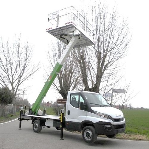 Truck-mounted telescopic boom lift - SOLAR 11 - CO.ME.T. Officine - electro-hydraulic / outdoor / for multiple applications