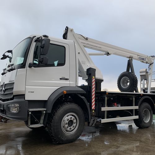 Truck-mounted telescopic boom lift - NEW EUROSFILO 22 | 2 | 12 (14) HQ JIB - CO.ME.T. Officine - hydraulic / outdoor / for multiple applications