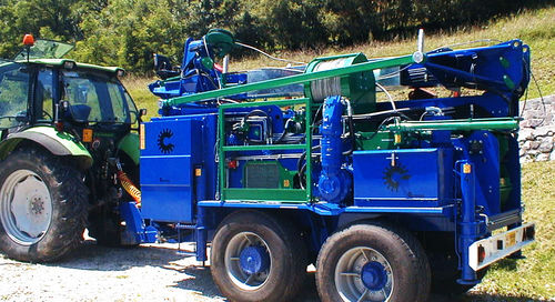 Uphill and downhill logging yarder - TG 860 - greifenberg teleferiche - trailer-mounted