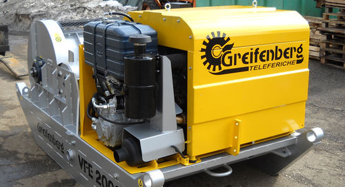 Hydraulic winch - VFE 2000 - greifenberg teleferiche - wire rope / lifting / gear