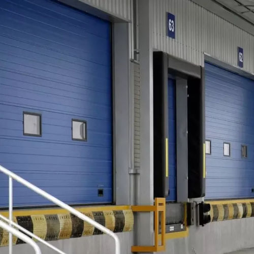 Sectional door - Shanghai Kenvo Door Co., Ltd - steel / galvanised steel / industrial