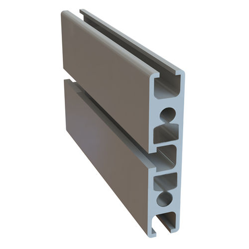 Anodized aluminum profile - 1.01.02.0128 - Milper sas - grooved / rectangular / industrial