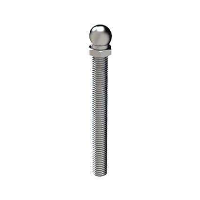 Swiveling levelling feet threaded rod - 1.22.20.00 series - Milper sas - stainless steel / galvanized