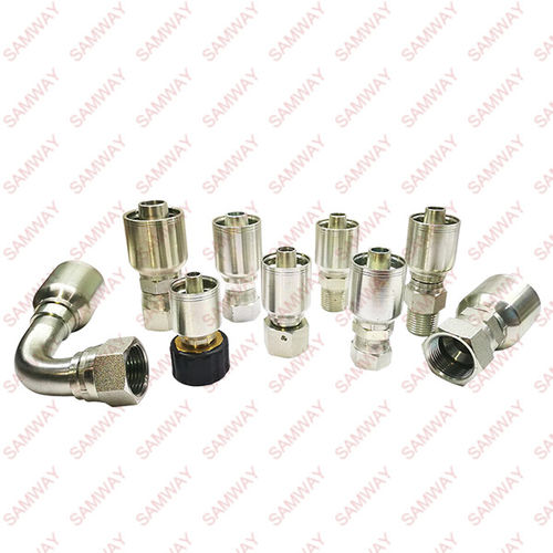 Hydraulic fitting - OnePiece - WUXI SAMWAY CO.,LTD - screw-in / 90° angle / stainless