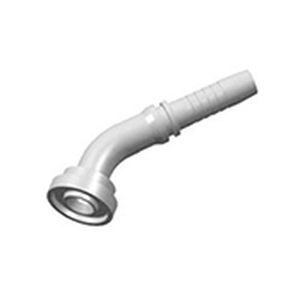 Hydraulic fitting - S87341 series - WUXI SAMWAY CO.,LTD - barbed / 45° angle / flange