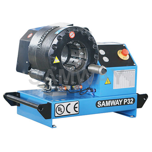 Hydraulic hose crimping machine - P32X - WUXI SAMWAY CO.,LTD - automatic / electro-hydraulic / compact
