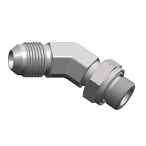 Hydraulic fitting - S1JG4-OG JIC series  - WUXI SAMWAY CO.,LTD - threaded / 45° angle / male-male