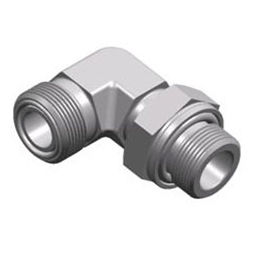 Hydraulic fitting - S1FH9-OG JIC series  - WUXI SAMWAY CO.,LTD - threaded / 90° angle / male-male