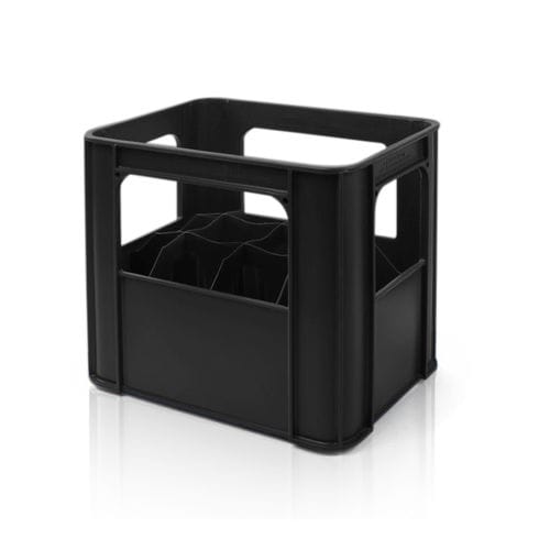 HDPE crate - 970310 - TBA plastové obaly s. r. o. - for bottles / stackable / with handle