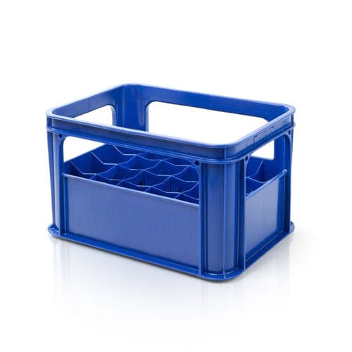 HDPE crate - 970305 - TBA plastové obaly s. r. o. - for bottles / stackable / with handle
