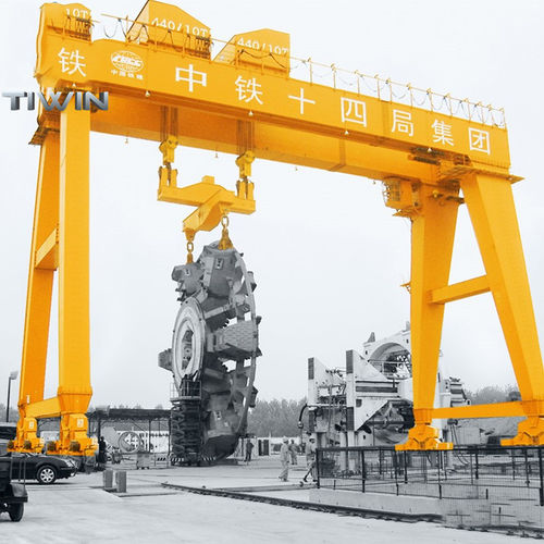 Rail-mounted gantry crane - Nucleon (Xinxiang) Crane Co., Ltd. - for prefabrication sites / for subway plattforms / for workshops
