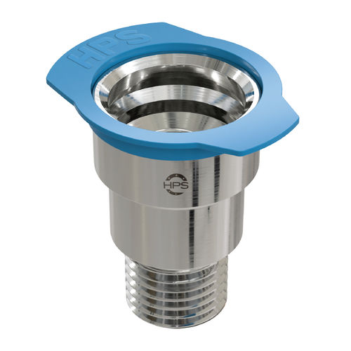 Hydraulic fitting - HPS International - socket / threaded / nickel-plated brass