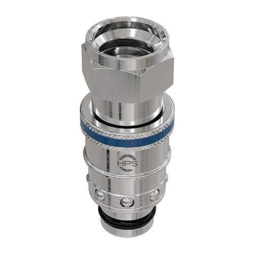 Quick coupling - HPS International - hydraulic / tapped / nickel-plated brass
