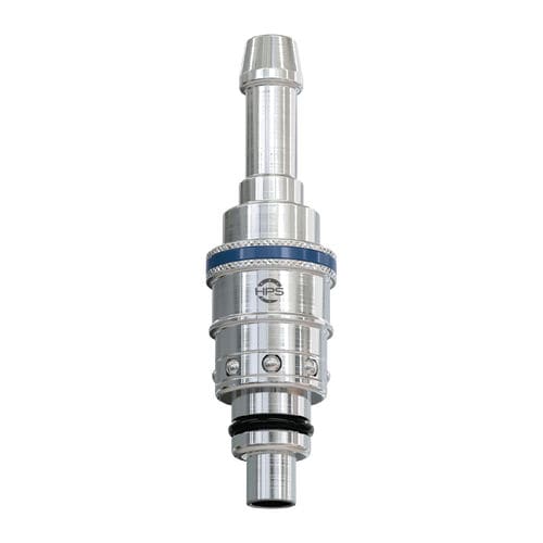 Fitting with valve - HPS International - hydraulic / quick / nickel-plated brass