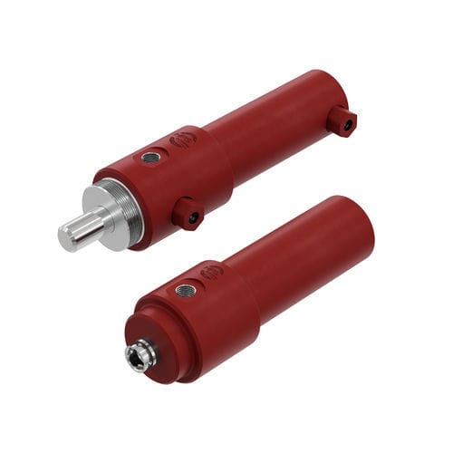 Round cylinder - HM125 series - HPS International - hydraulic / piston / with piston rod