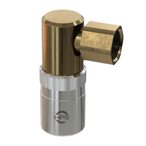 90° angle fitting - HPS International - hydraulic / socket / tapped