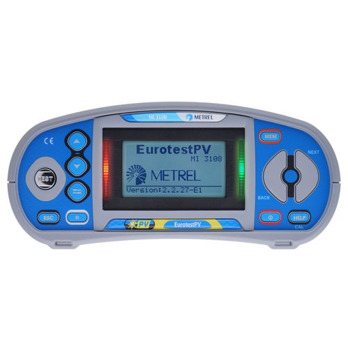Voltage tester - MI 3108 EurotestPV - METREL - insulation / RCD / loop impedance