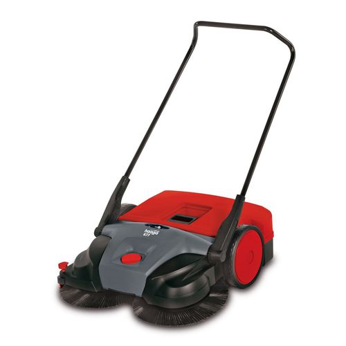 Walk-behind sweeper - Haaga 677 Profi - Starmix - manual / battery-powered