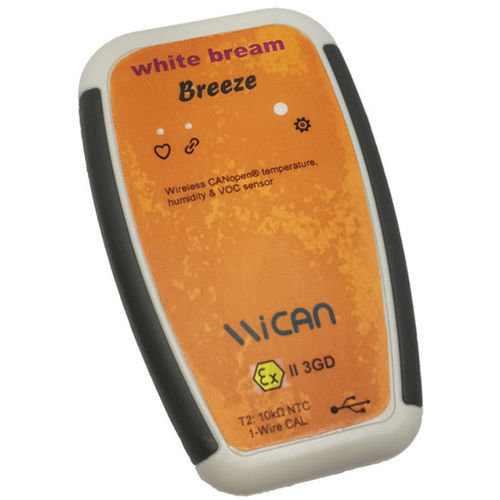 DIN rail humidity and temperature sensor - White Bream - USB / CANopen / wireless