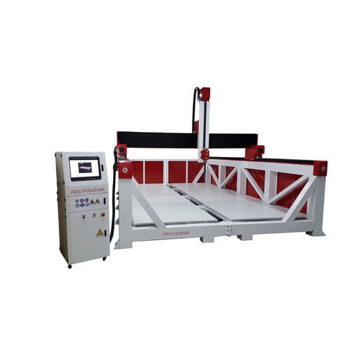 3-axis CNC milling machine - B130F - Alòs Industrials - vertical / for expanded polystyrene / mobile gantry