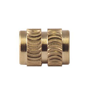 Threaded insert - FXHLB series - FIXI - brass / for plastics / heat installation