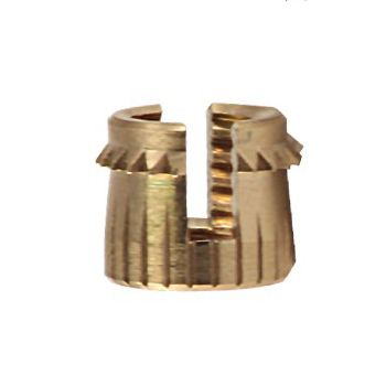 Press-in insert - FXCPB-C series - FIXI - by expansion / brass / for plastics