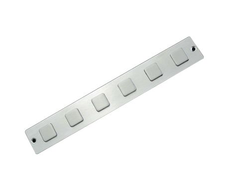 6-key keypad - D-8516 - ShenZhen DAVO Electronics Co., Ltd - with Fn key / panel-mount / stainless steel