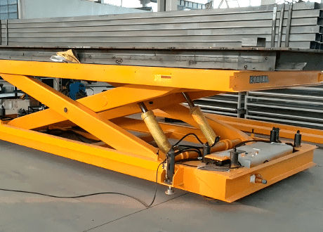Scissor lift table - SJG4.5-0.8 - Jinan Gradin Machinery Co., Ltd. - hydraulic / mobile / loading dock