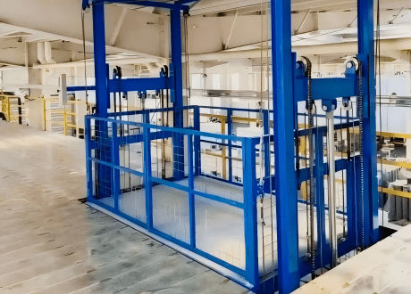 Hydraulic goods lift - Jinan Gradin Machinery Co., Ltd. - for warehouse / platform / handling