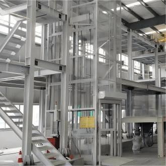 Hydraulic goods lift - SJD1.0-7.5 - Jinan Gradin Machinery Co., Ltd. - for the food industry / for the pharmaceutical industry / for pallet