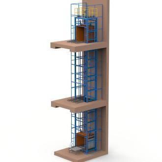 Electric goods lift - Jinan Gradin Machinery Co., Ltd. - for warehouse / for conveyor / custom-made