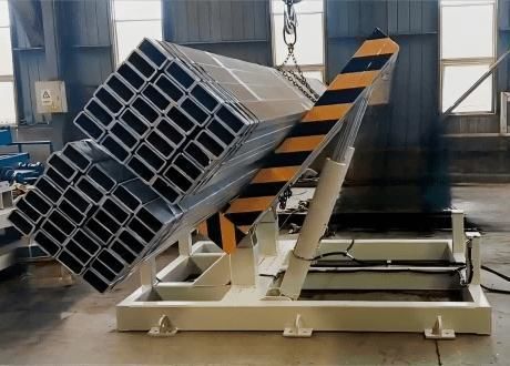 Hydraulic metal lifting and turning device - FZPT-10000 - Jinan Gradin Machinery Co., Ltd. - tilting / for industrial use