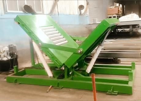 Hydraulic metal lifting and turning device - FZPT-3000 - Jinan Gradin Machinery Co., Ltd. - tilting / for industrial use