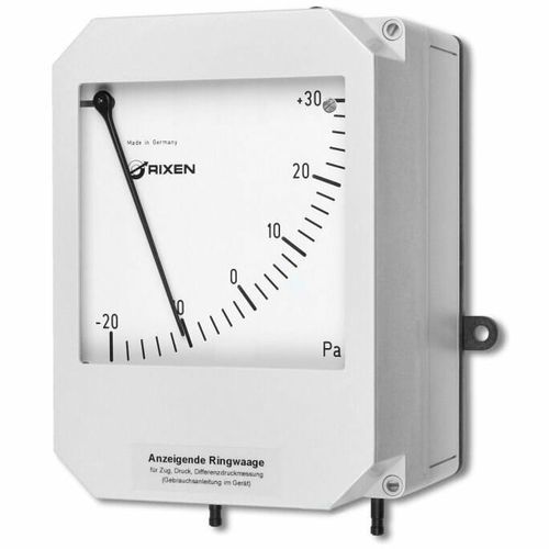 Differential pressure indicator - RW65 - Rixen Messtechnik  - dial / wall-mounted / ring balance