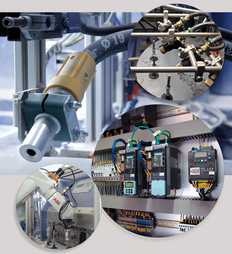 Pressure blast cabinet - Sant-Tech - automatic / stainless steel / with turntable
