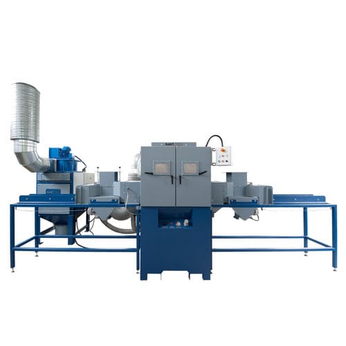 Roller conveyor shot blasting machine - Sant-Tech - for profiles / for pipes / automatic