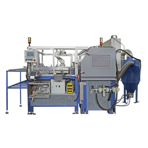 Automatic blast cabinet - PK-ASK2 - Sant-Tech - suction / with turntable / conveyor