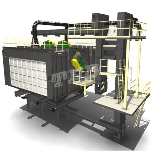 Overhead conveyor shot blasting machine - Qingdao Ted Machinery - for railroad cars