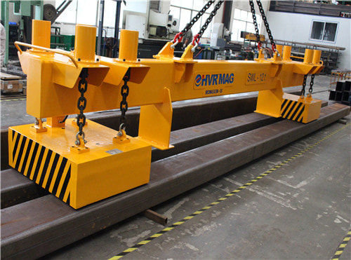 Steel blocks lifting beam - HB - MAGBAT-Europe bvba - fixed / AC-power / magnetic module