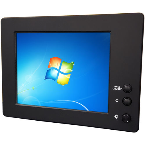LCD monitor - ALL-WEATHER series - VarTech Systems - resistive touch screen / industrial / protection