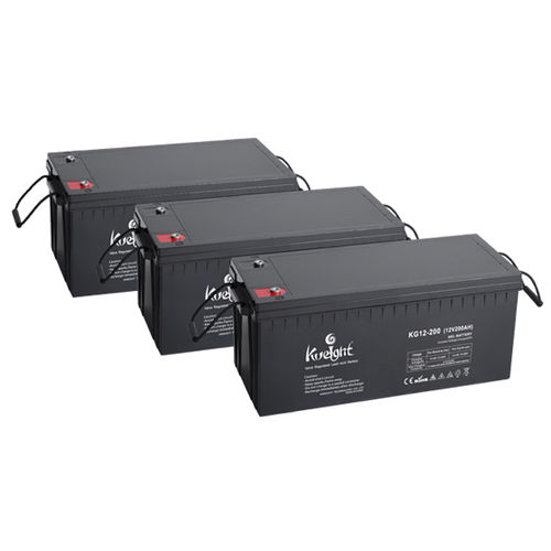Lead-acid battery - KG series - ShenZhen Kweight Technology CO.,LTD - rectangular / 12 V / deep cycle