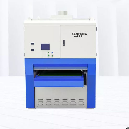 Wide-belt sanding machine - SFD series - Jinan Senfeng Laser Technology Co. Ltd. - belt / stationary / electric